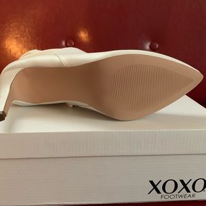 White XOXO Booties